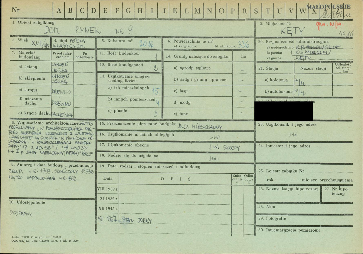 KZ - Karta zielona, skan nr 1