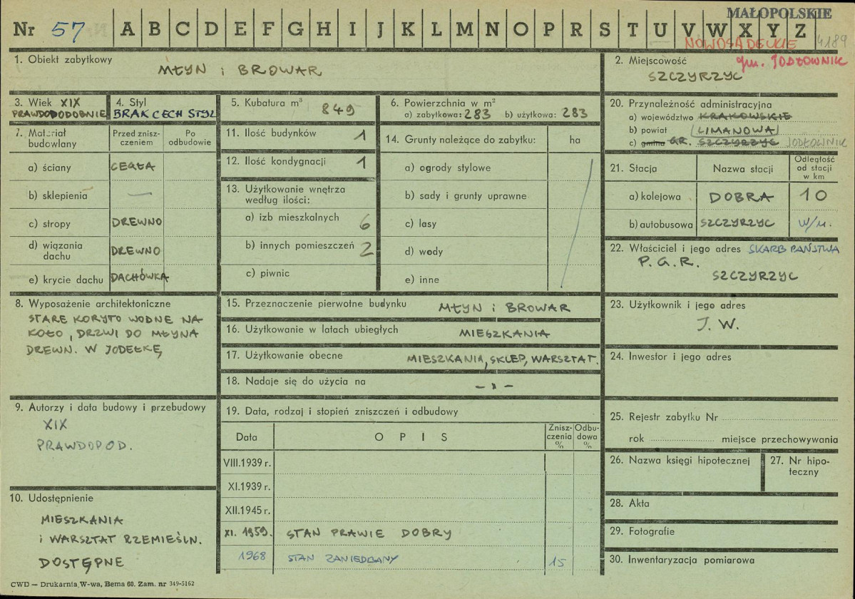 Karta zielona, skan nr 1