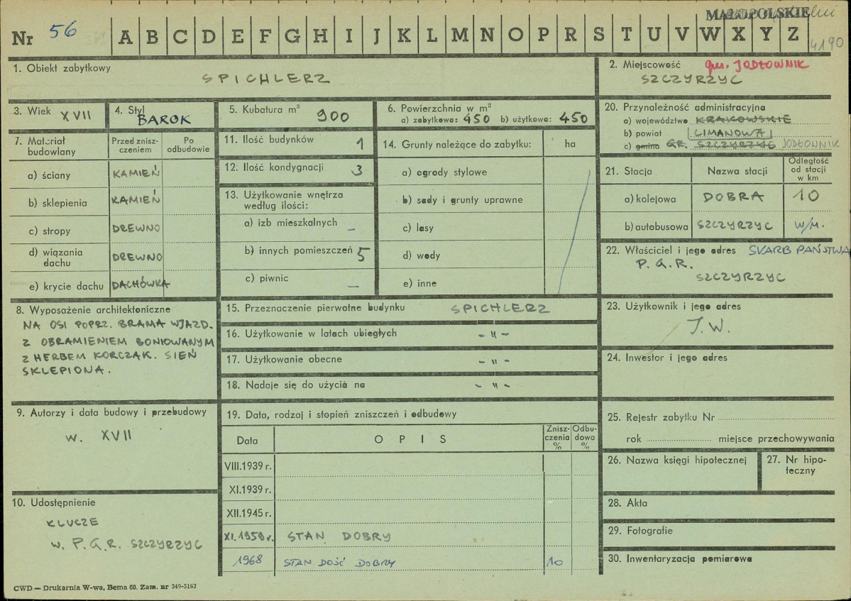 Karta zielona, skan nr 1