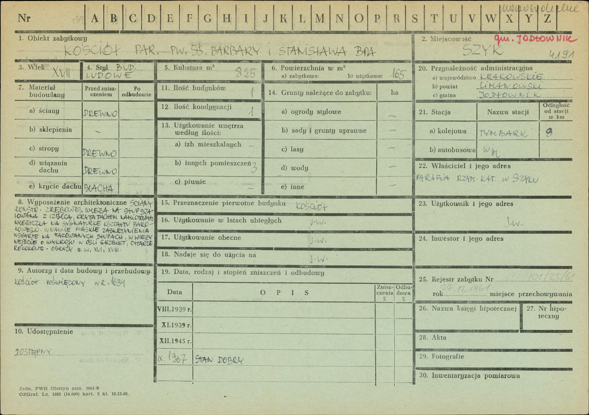 Karta zielona, skan nr 1