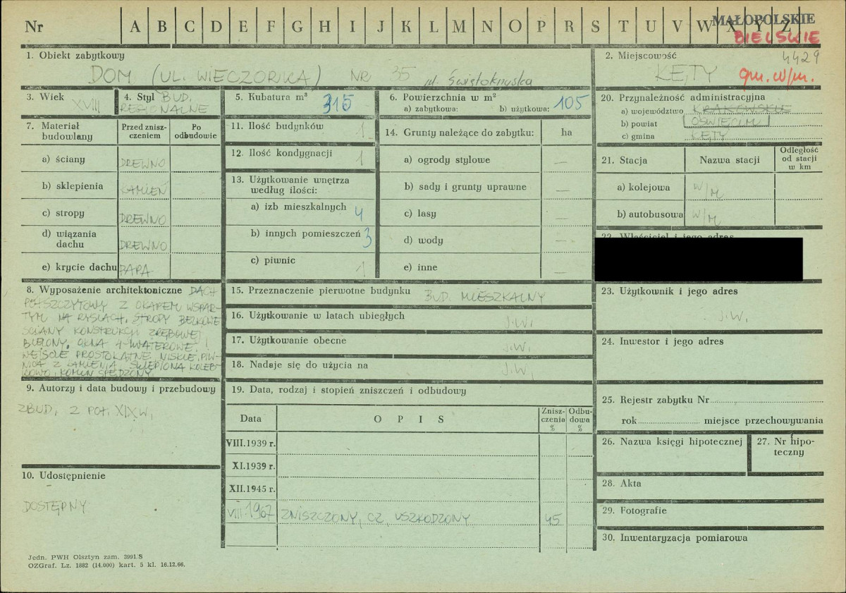 KZ - Karta zielona, skan nr 1