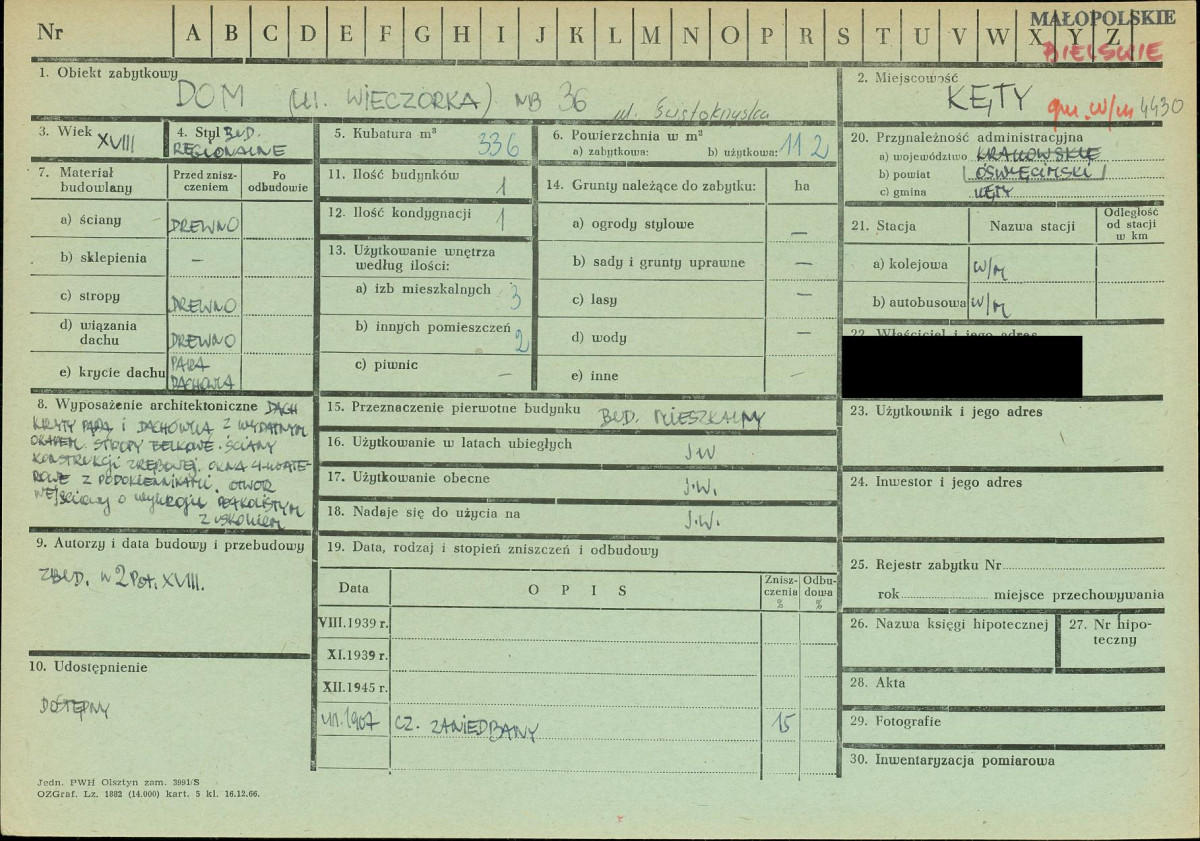 KZ - Karta zielona, skan nr 1
