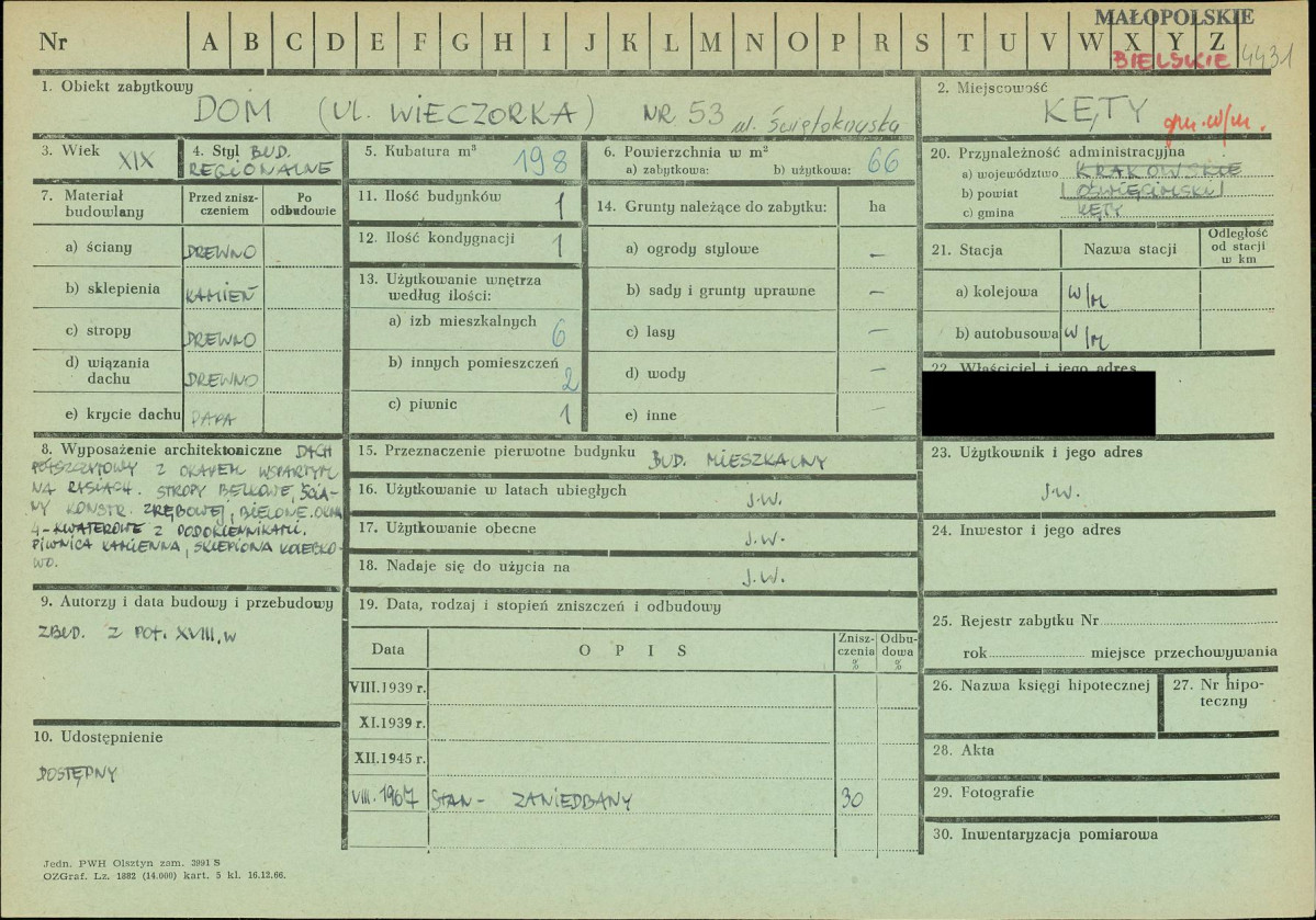 KZ - Karta zielona, skan nr 1