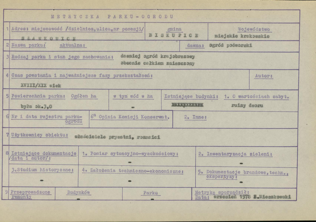 Ewidencja parkowa, skan nr 6