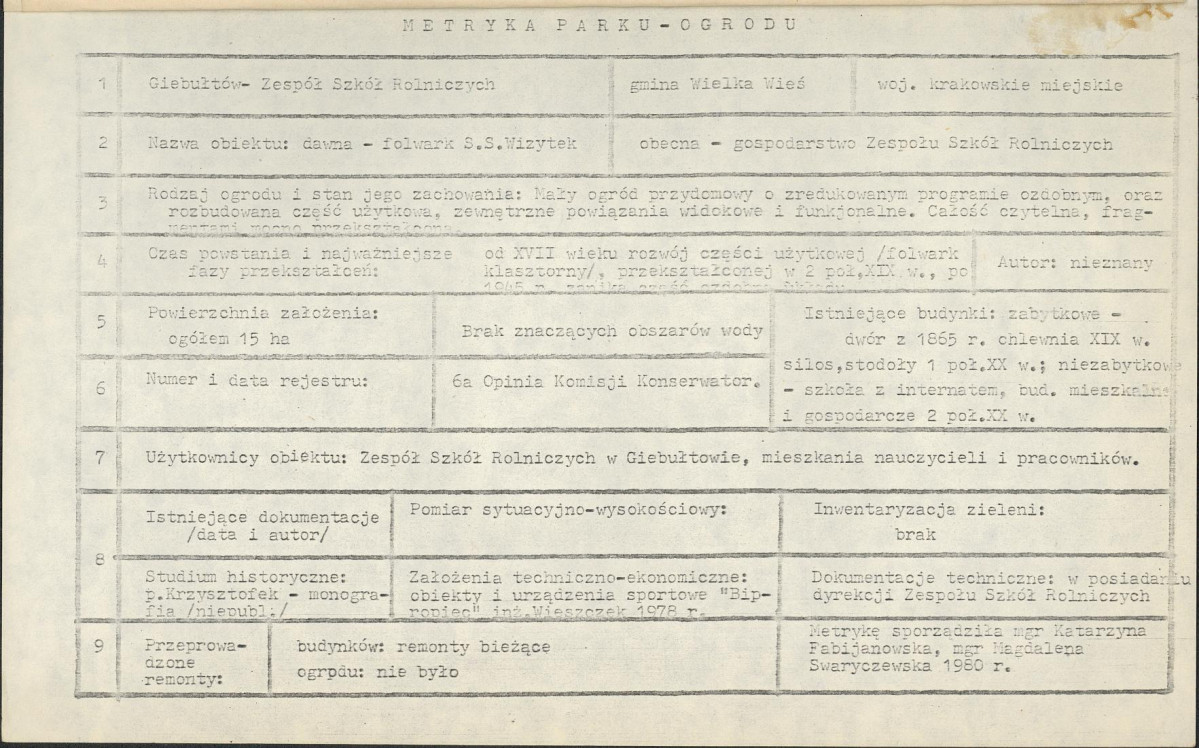 EP - Ewidencja parkowa, skan nr 7