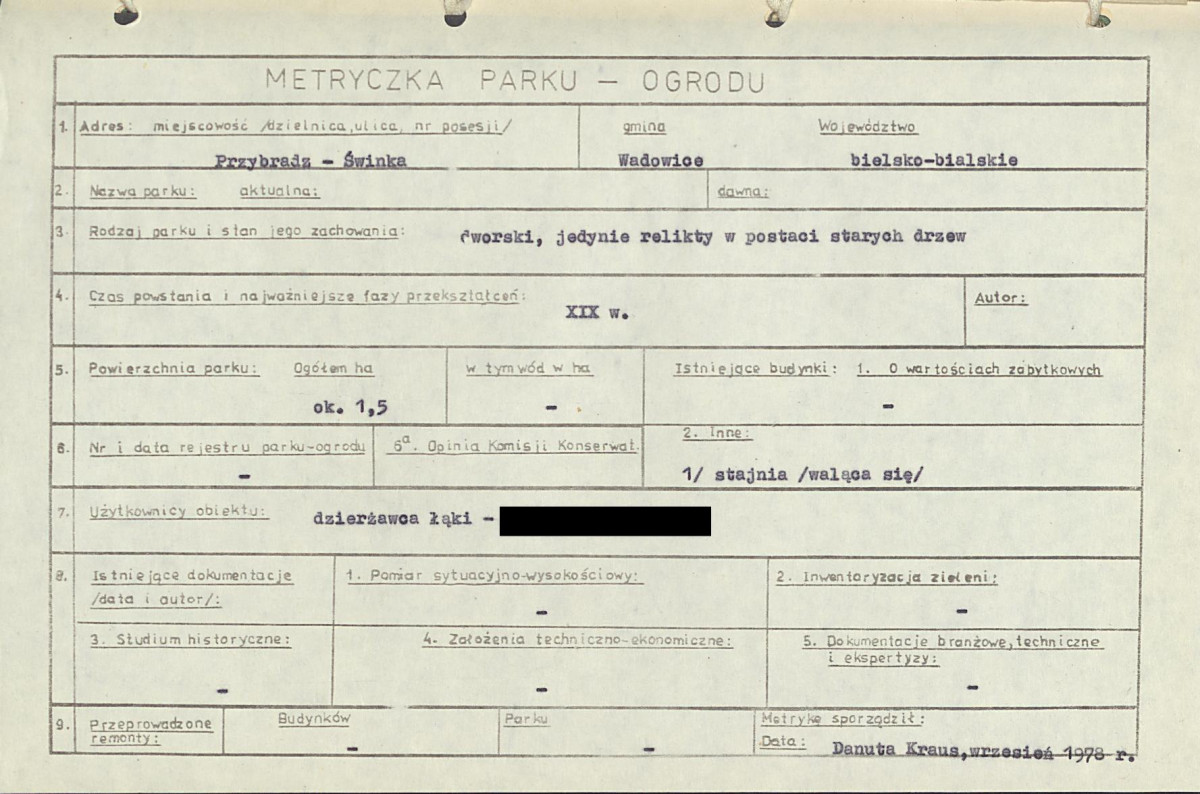 Ewidencja parkowa, skan nr 7