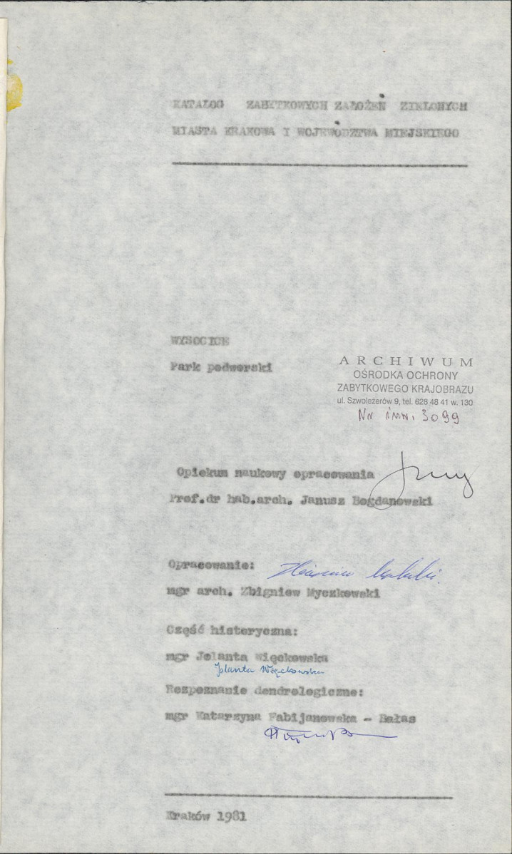 Ewidencja parkowa, skan nr 4