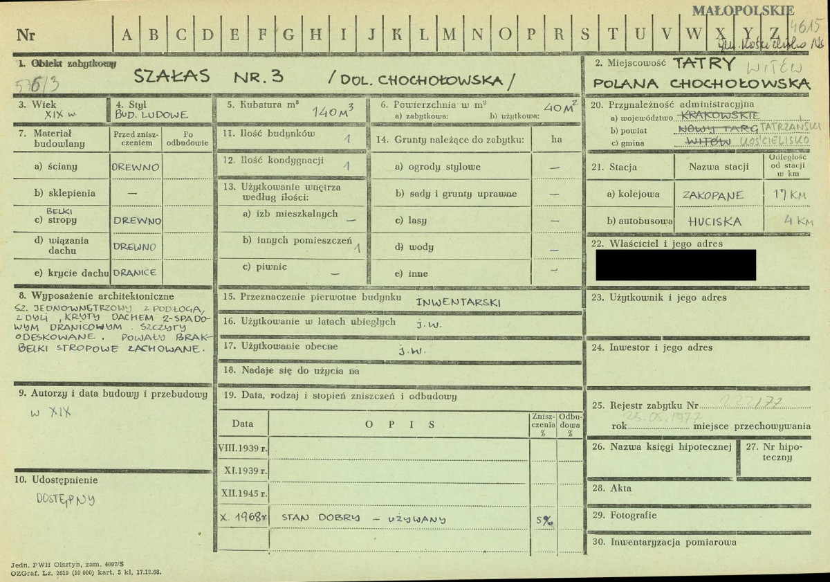 KZ - Karta zielona, skan nr 1