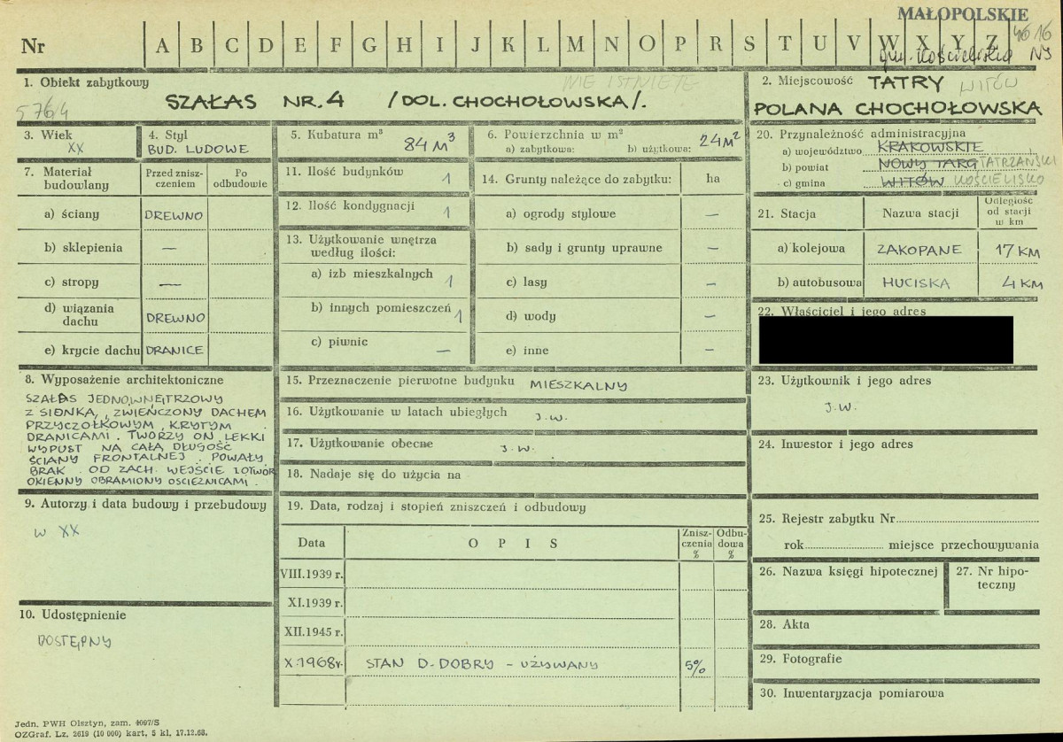 KZ - Karta zielona, skan nr 1