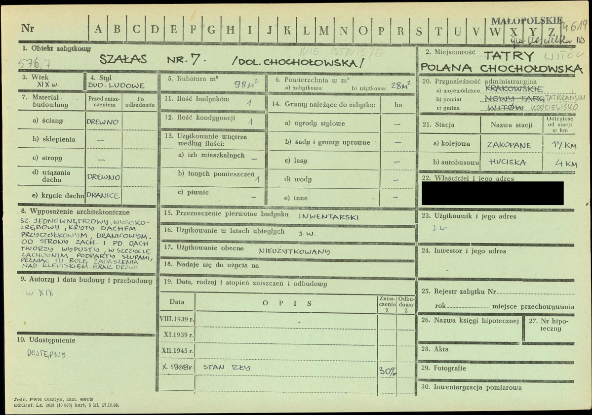 KZ - Karta zielona, skan nr 1