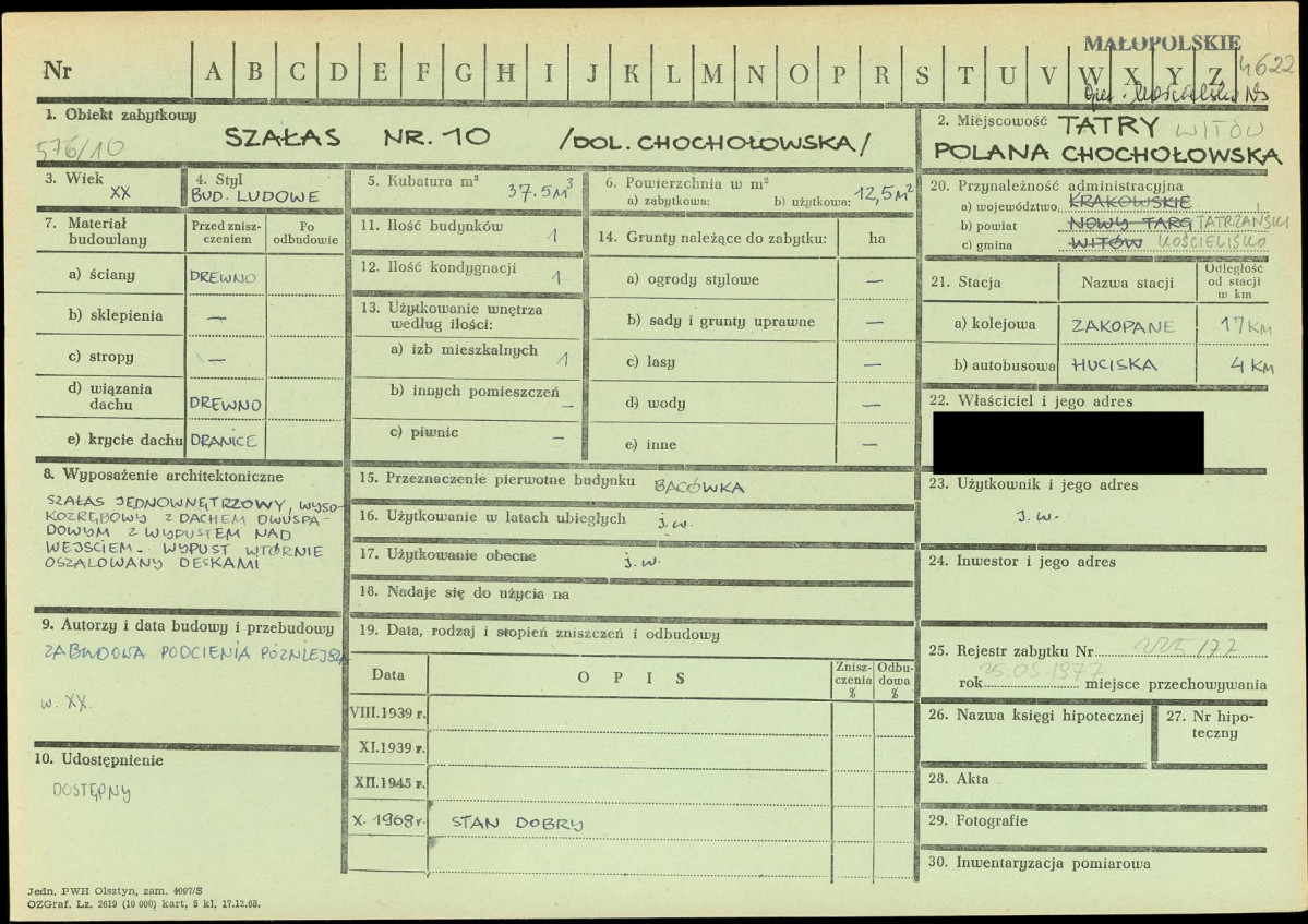 KZ - Karta zielona, skan nr 1