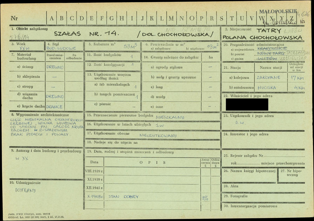 KZ - Karta zielona, skan nr 1