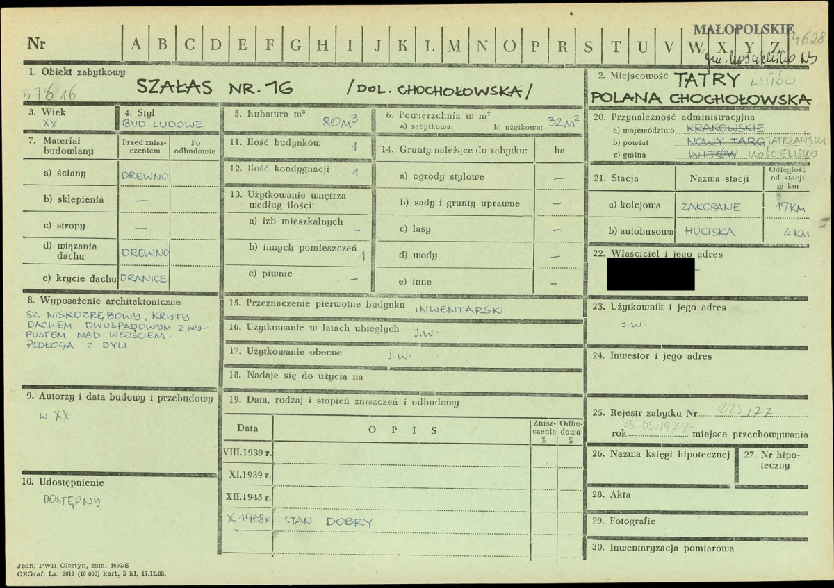 KZ - Karta zielona, skan nr 1