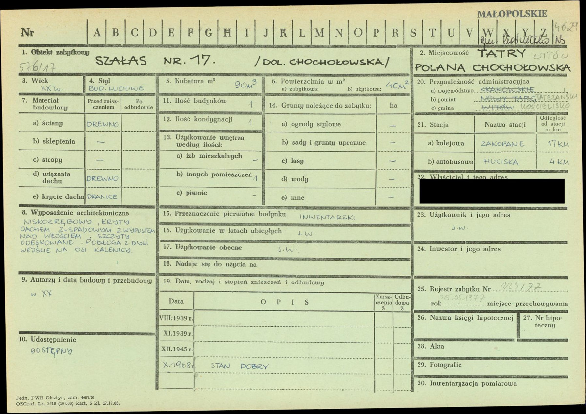 KZ - Karta zielona, skan nr 1