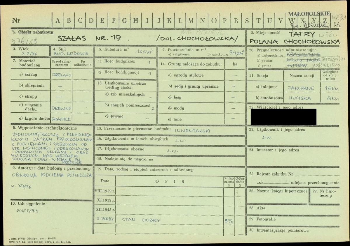 KZ - Karta zielona, skan nr 1