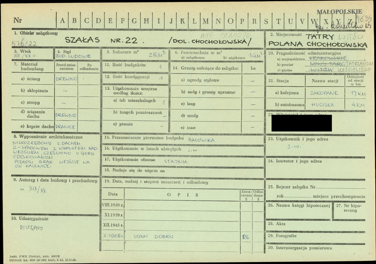 KZ - Karta zielona, skan nr 1