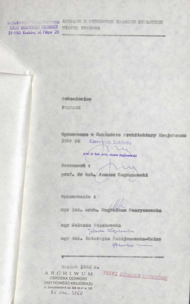 Ewidencja parkowa, skan nr 4