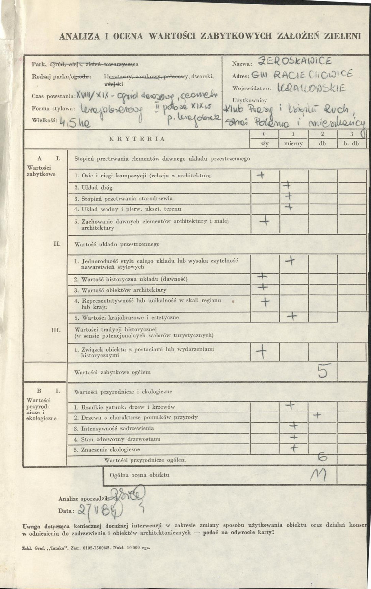 Ewidencja parkowa, skan nr 3
