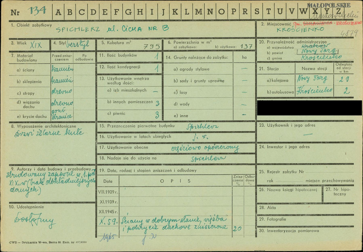 KZ - Karta zielona, skan nr 1