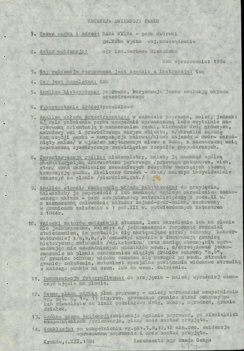 Ewidencja parkowa, skan nr 6