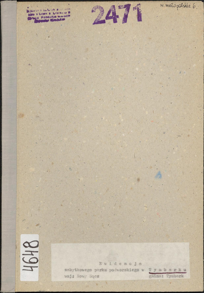 Ewidencja parkowa, skan nr 1