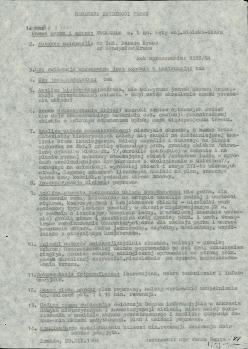 Ewidencja parkowa, skan nr 27