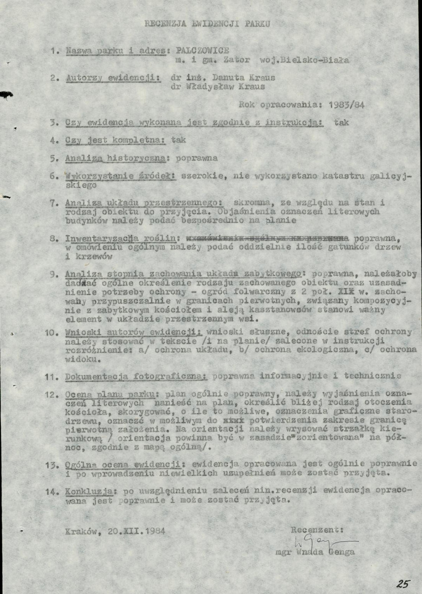 Ewidencja parkowa, skan nr 26