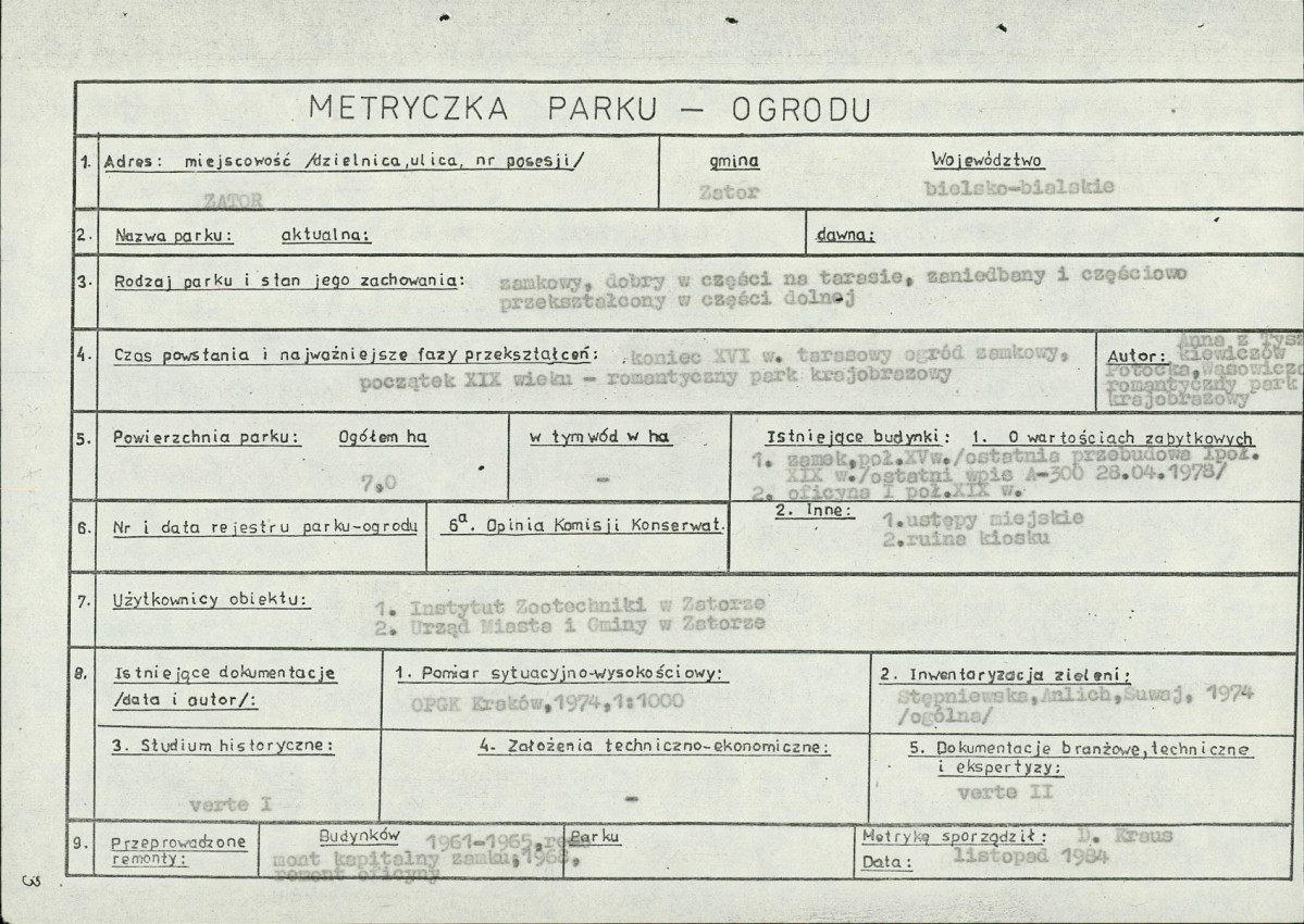 Ewidencja parkowa, skan nr 6