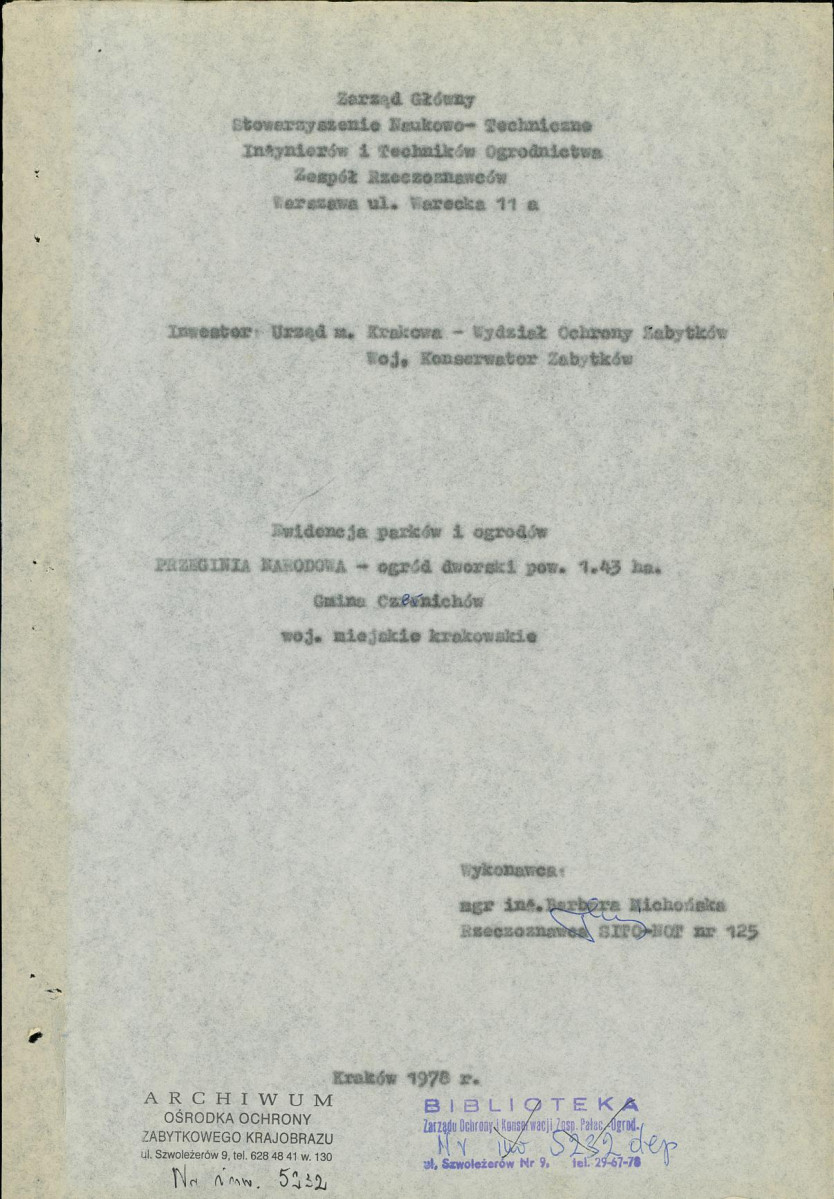 Ewidencja parkowa, skan nr 4