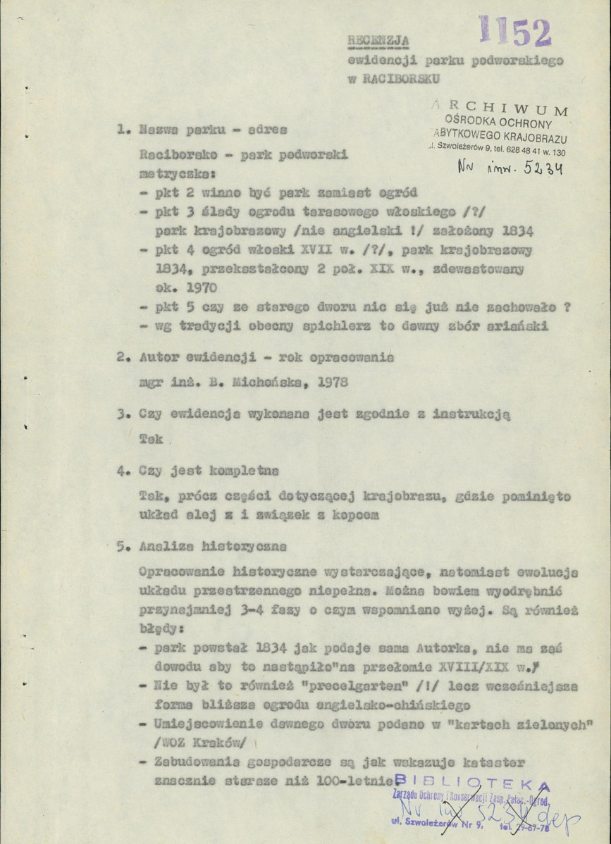 Ewidencja parkowa, skan nr 4