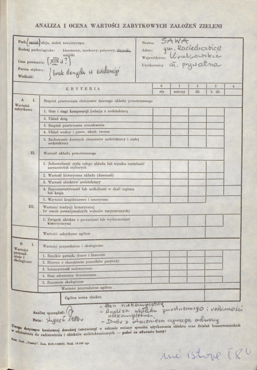 Ewidencja parkowa, skan nr 3