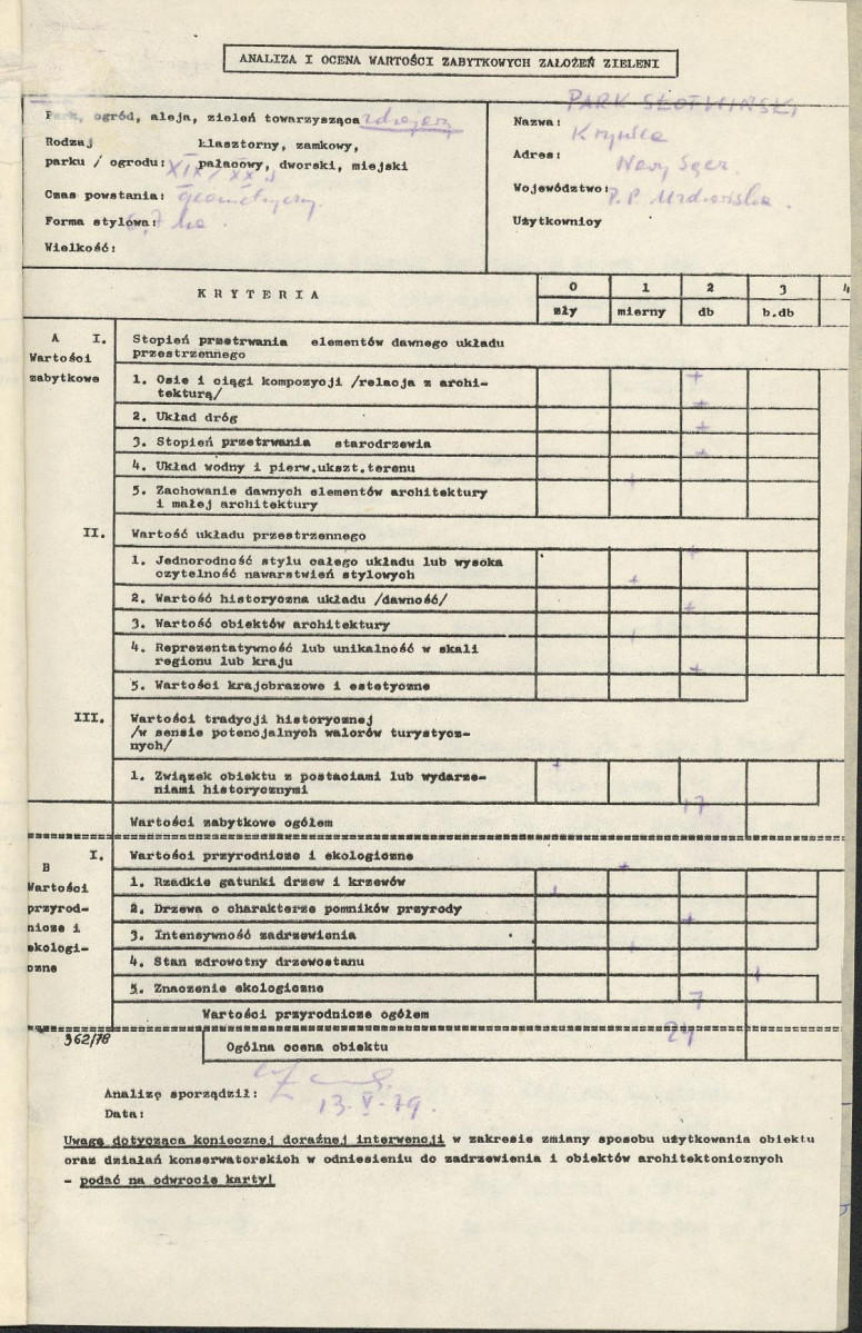 Ewidencja parkowa, skan nr 2
