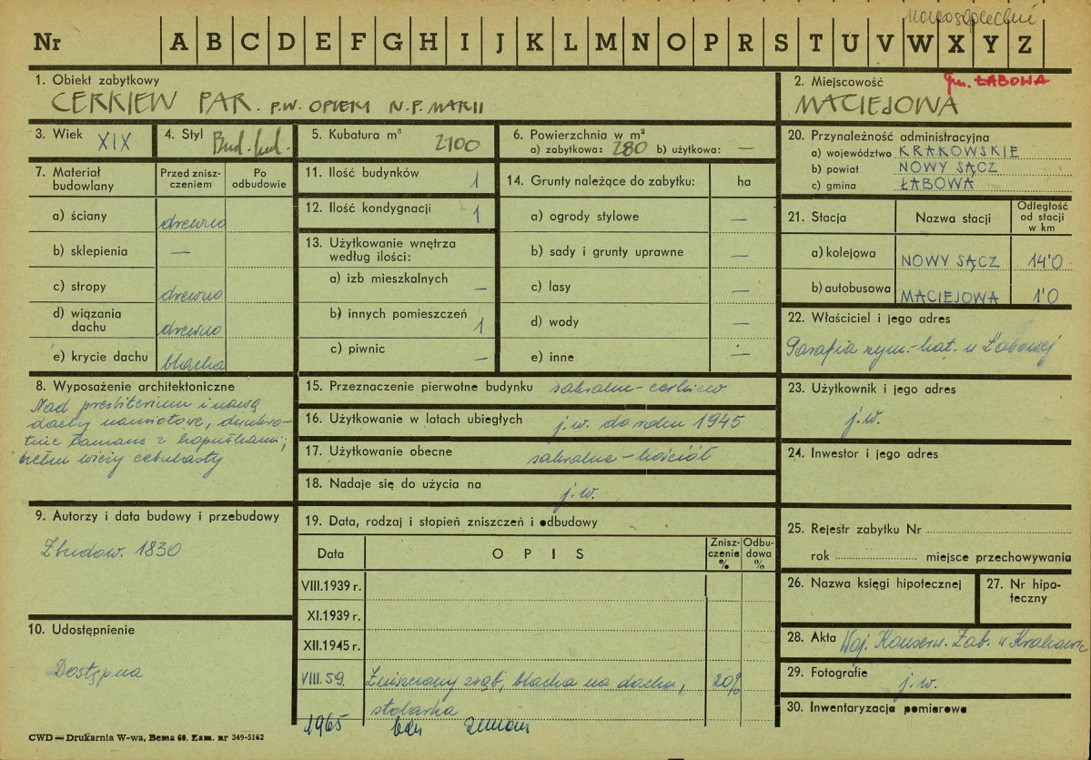 Karta zielona, skan nr 1