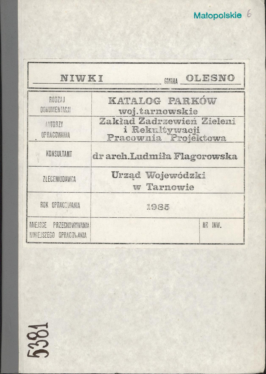 Ewidencja parkowa, skan nr 1