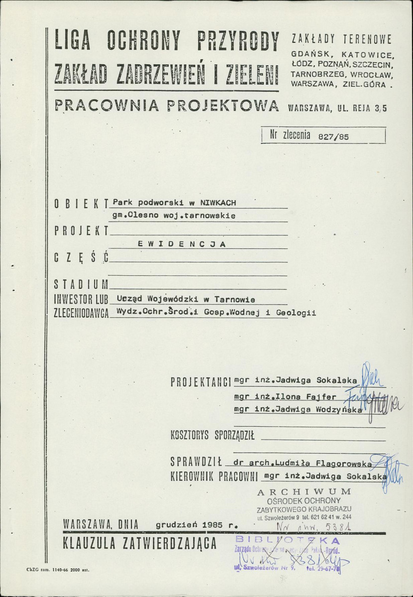 Ewidencja parkowa, skan nr 4