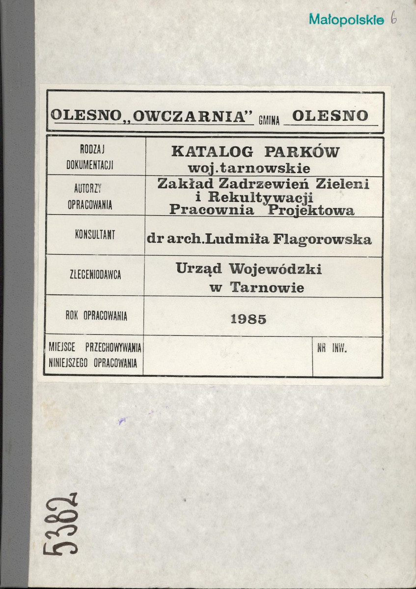 Ewidencja parkowa, skan nr 1