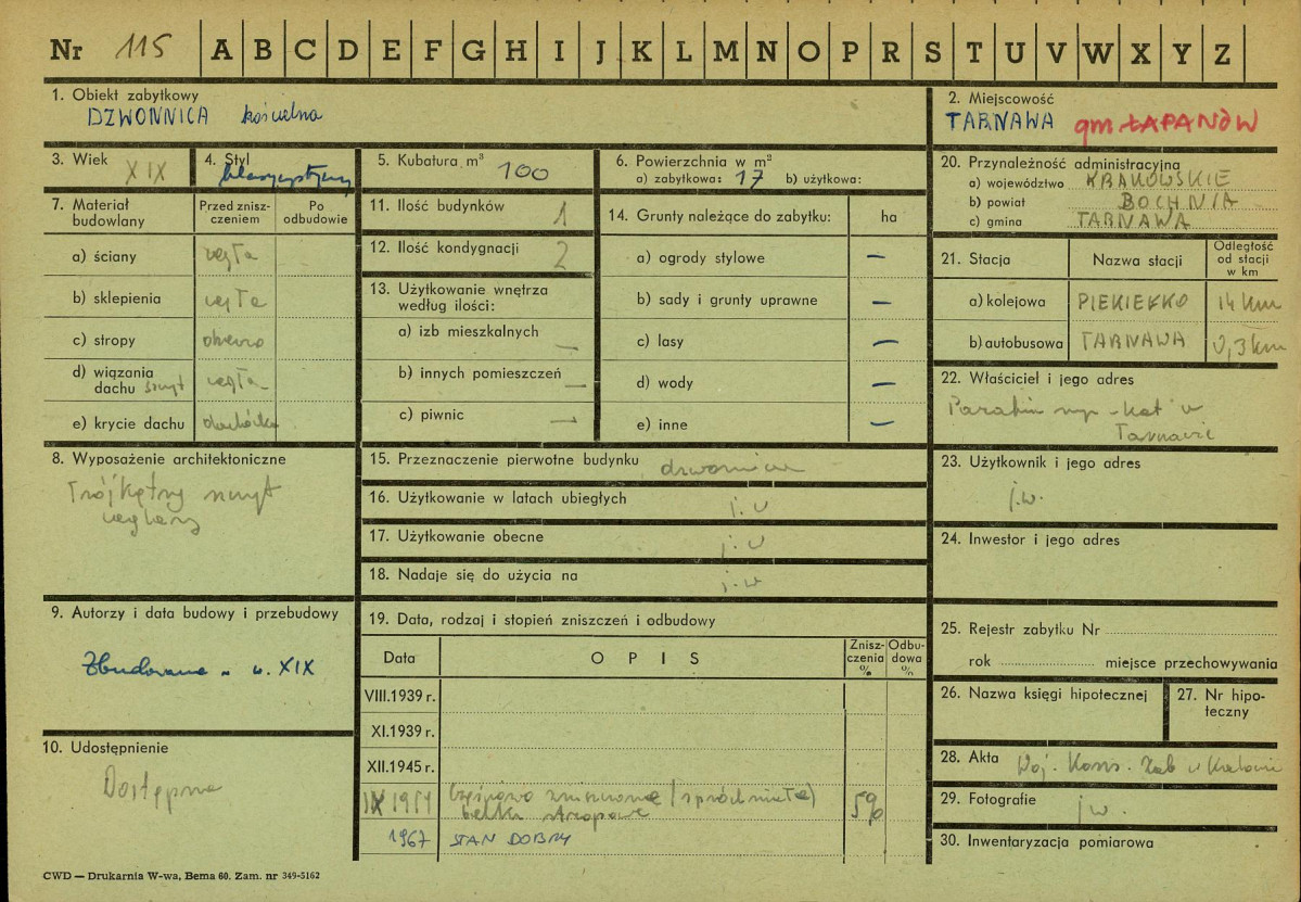 Karta zielona, skan nr 1