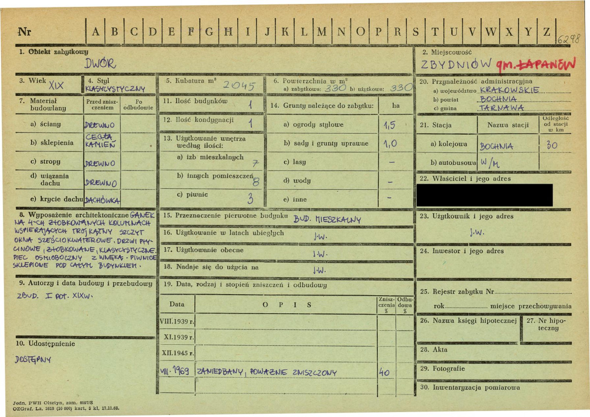 KZ - Karta zielona, skan nr 1