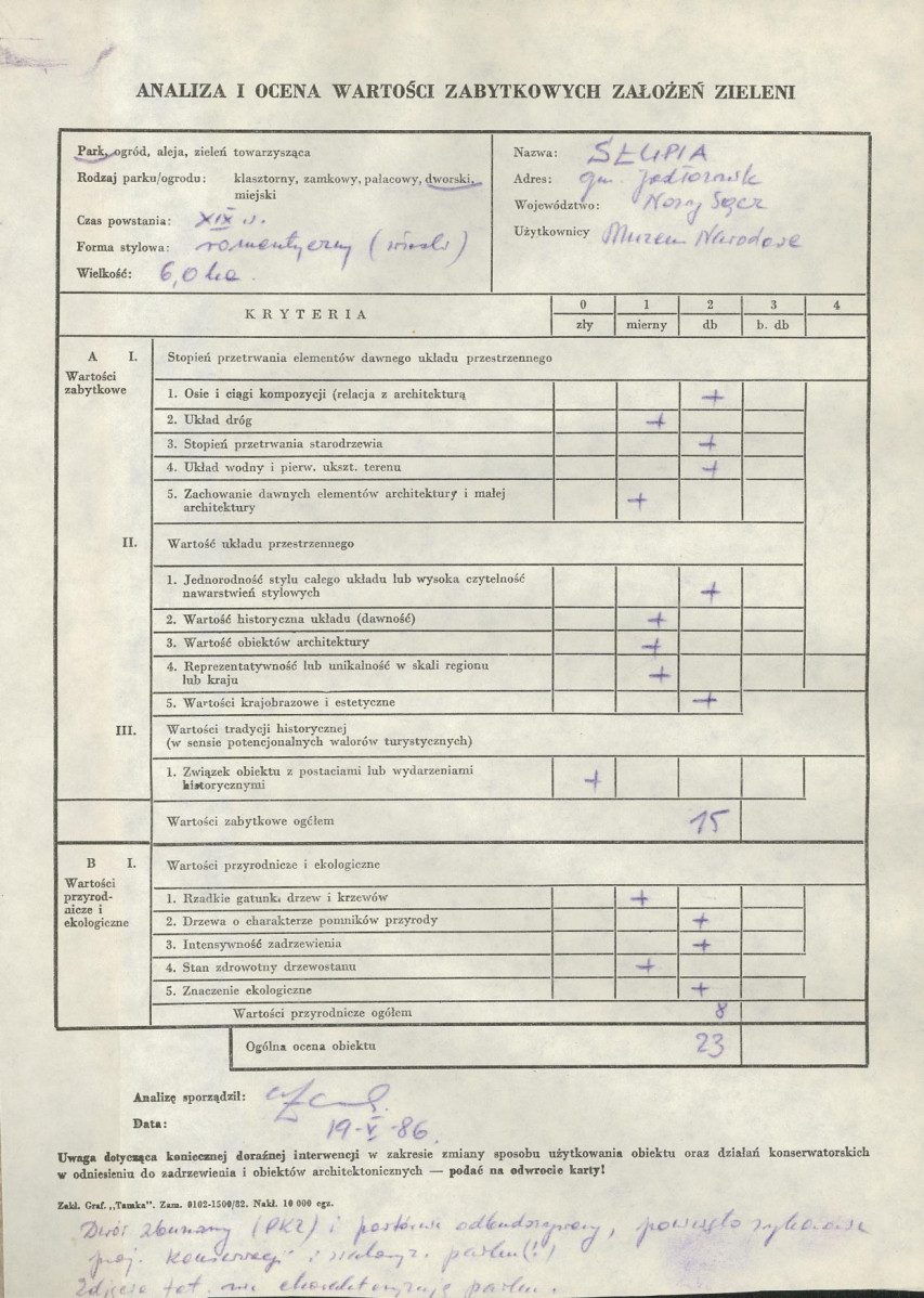 Ewidencja parkowa, skan nr 3