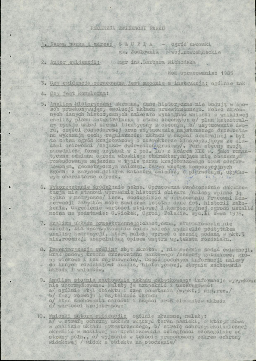 Ewidencja parkowa, skan nr 6