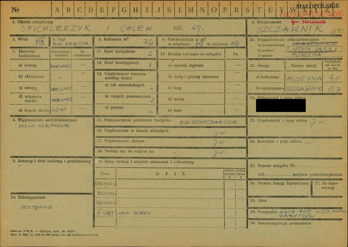 KZ - Karta zielona, skan nr 1