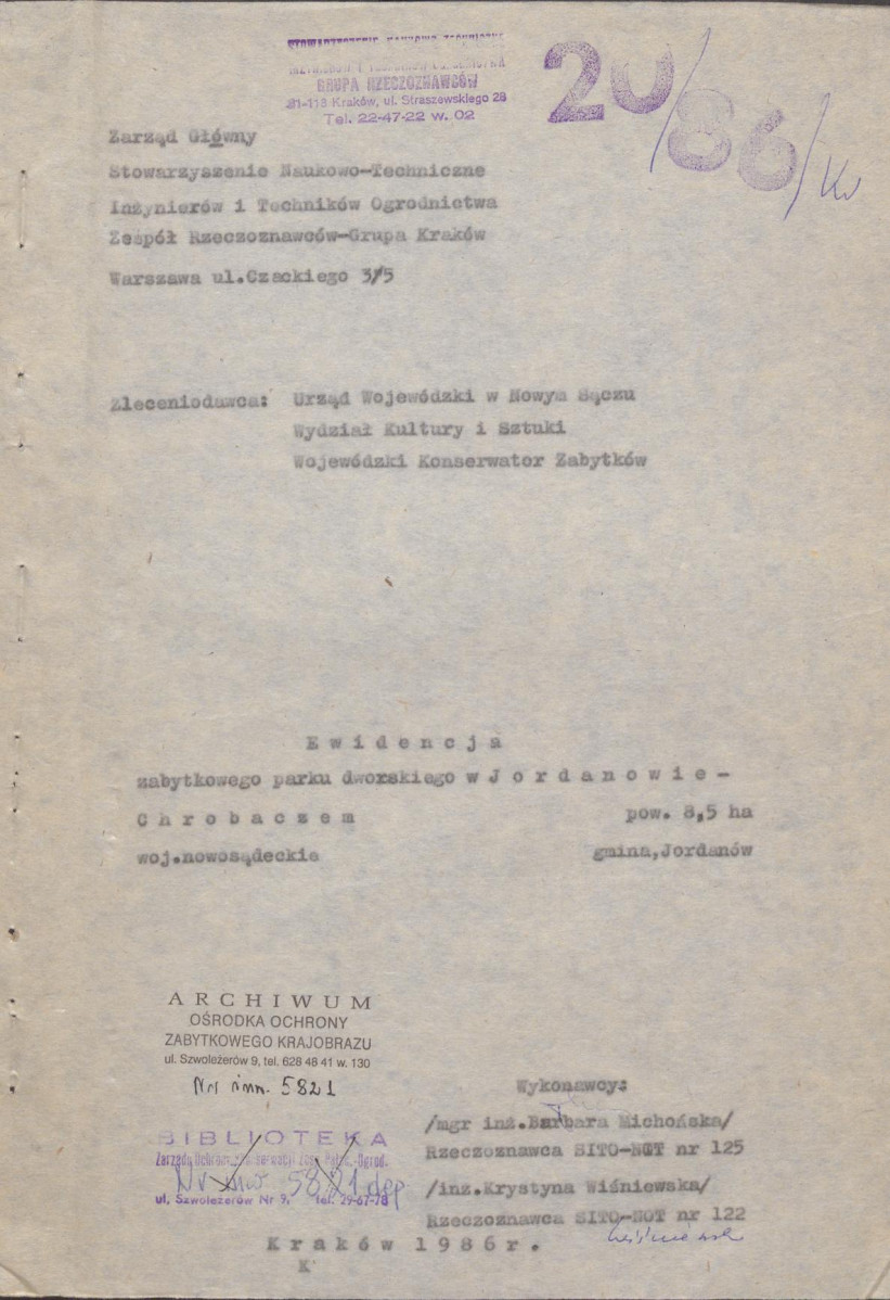 Ewidencja parkowa, skan nr 4