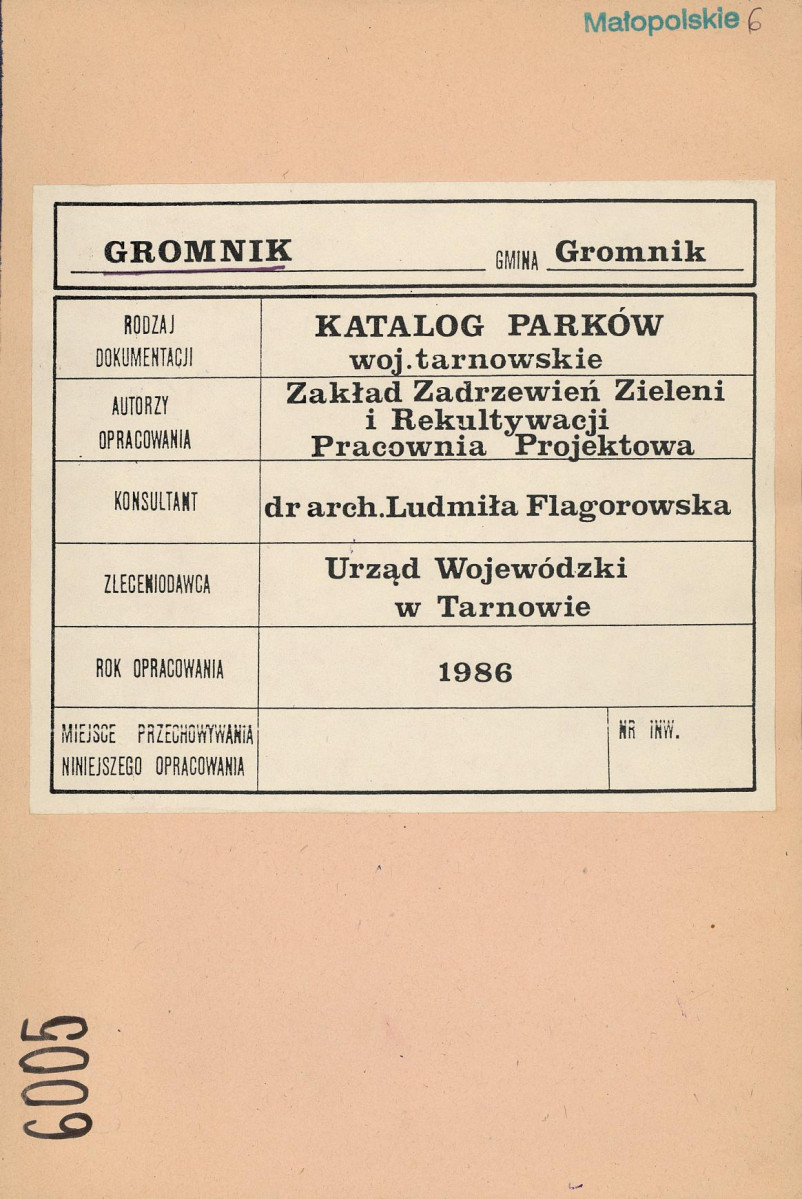 Ewidencja parkowa, skan nr 1
