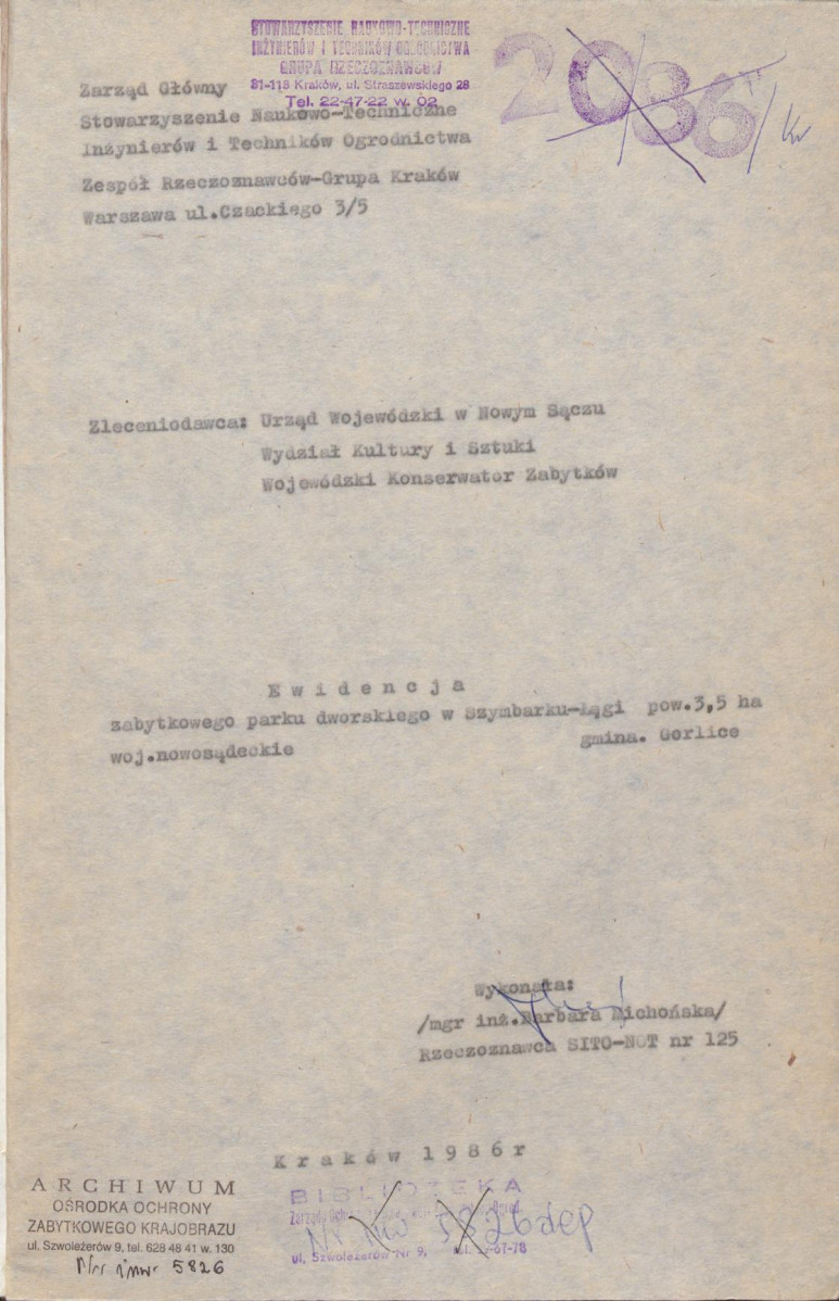 EP - Ewidencja parkowa, skan nr 4