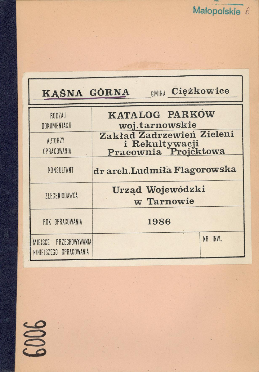 Ewidencja parkowa, skan nr 1
