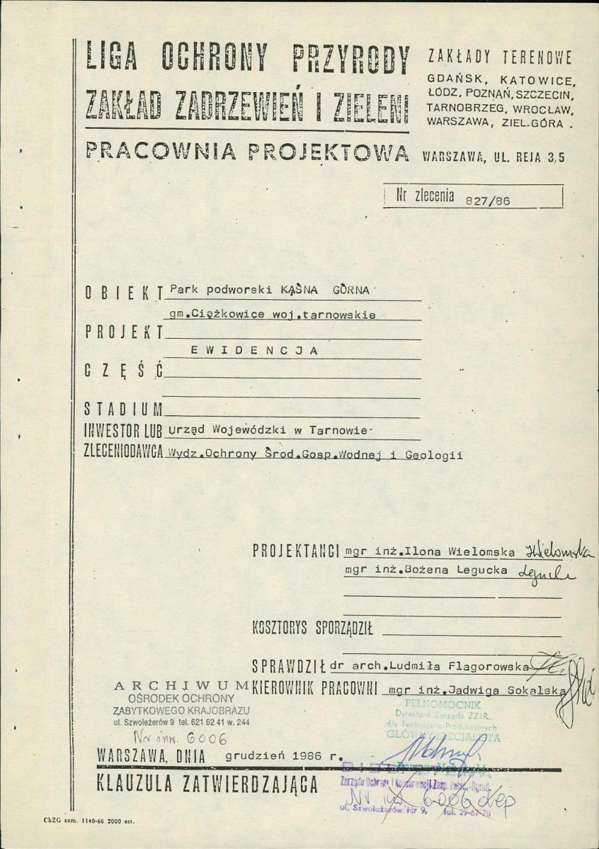 Ewidencja parkowa, skan nr 4