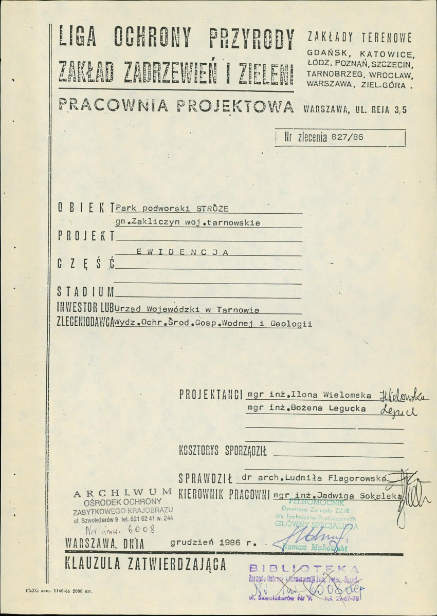 Ewidencja parkowa, skan nr 4