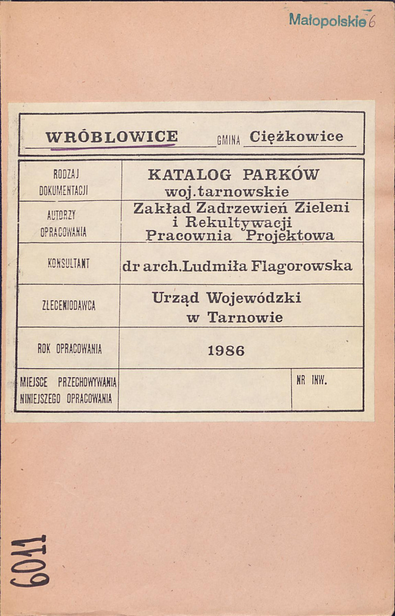 Ewidencja parkowa, skan nr 1