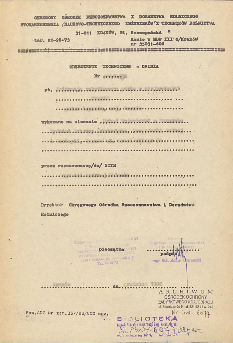 EP - Ewidencja parkowa, skan nr 6