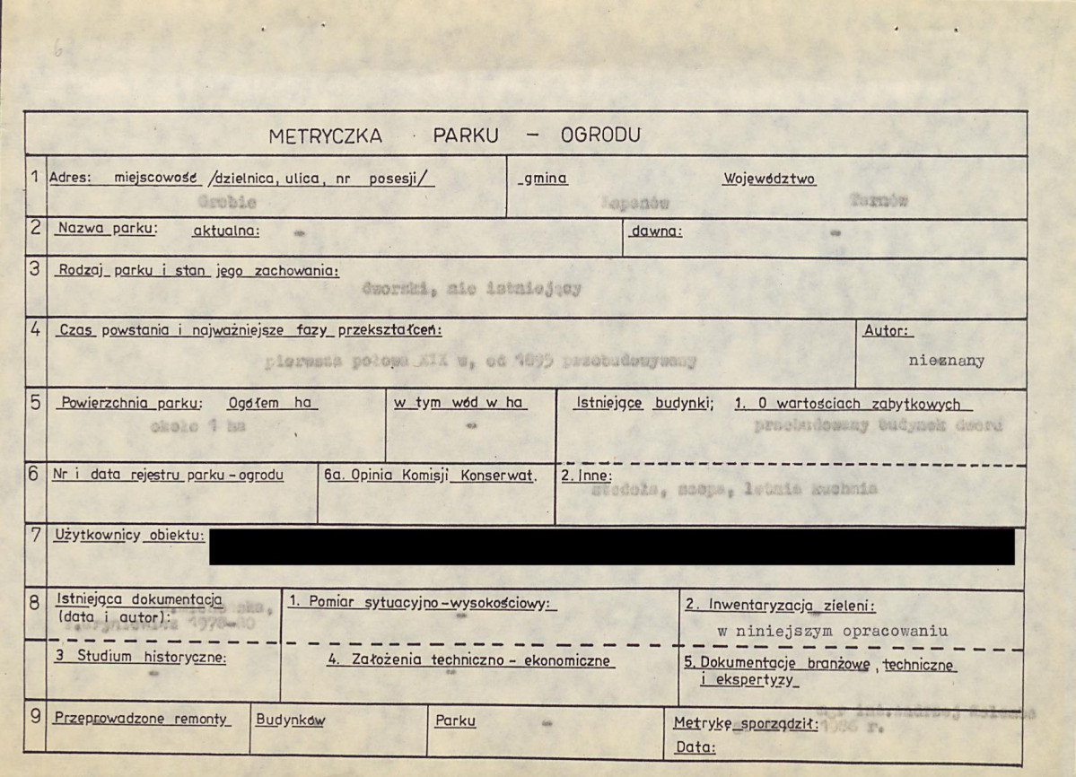 EP - Ewidencja parkowa, skan nr 10